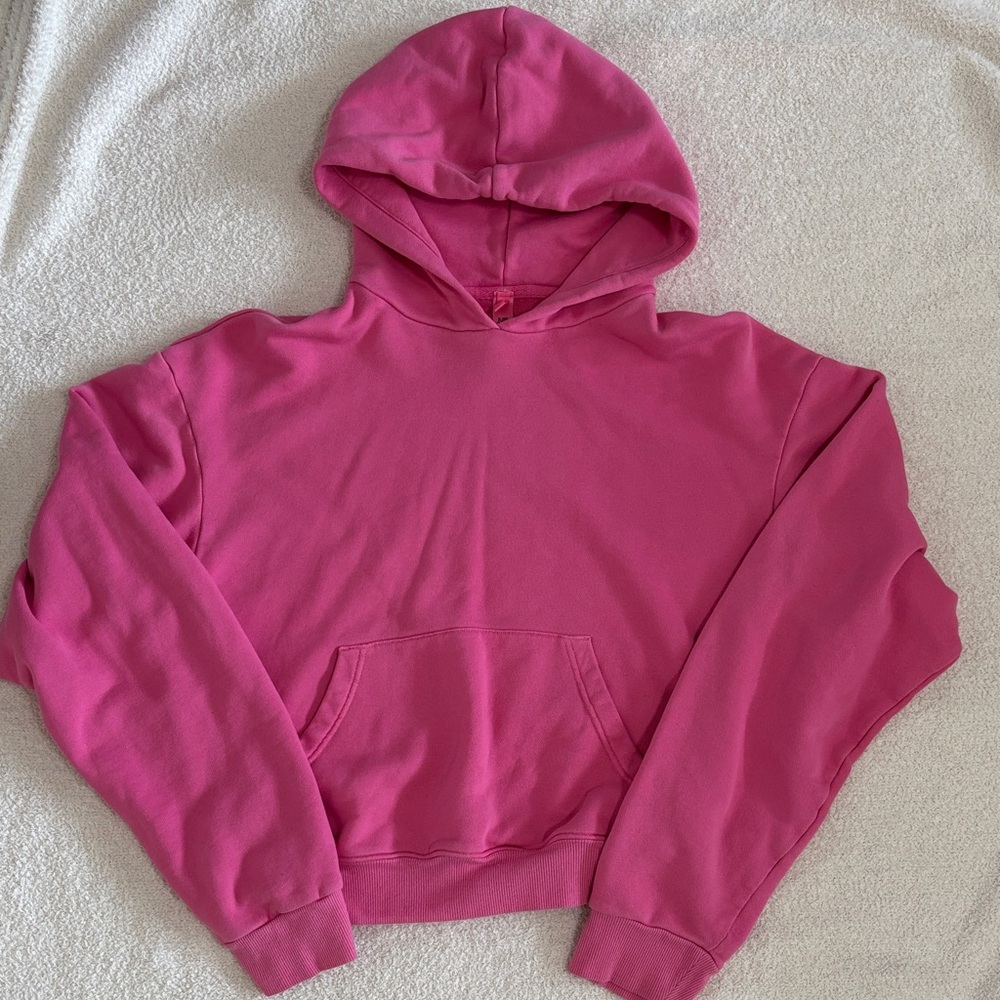 Skims Pink Hoodie Sweater
